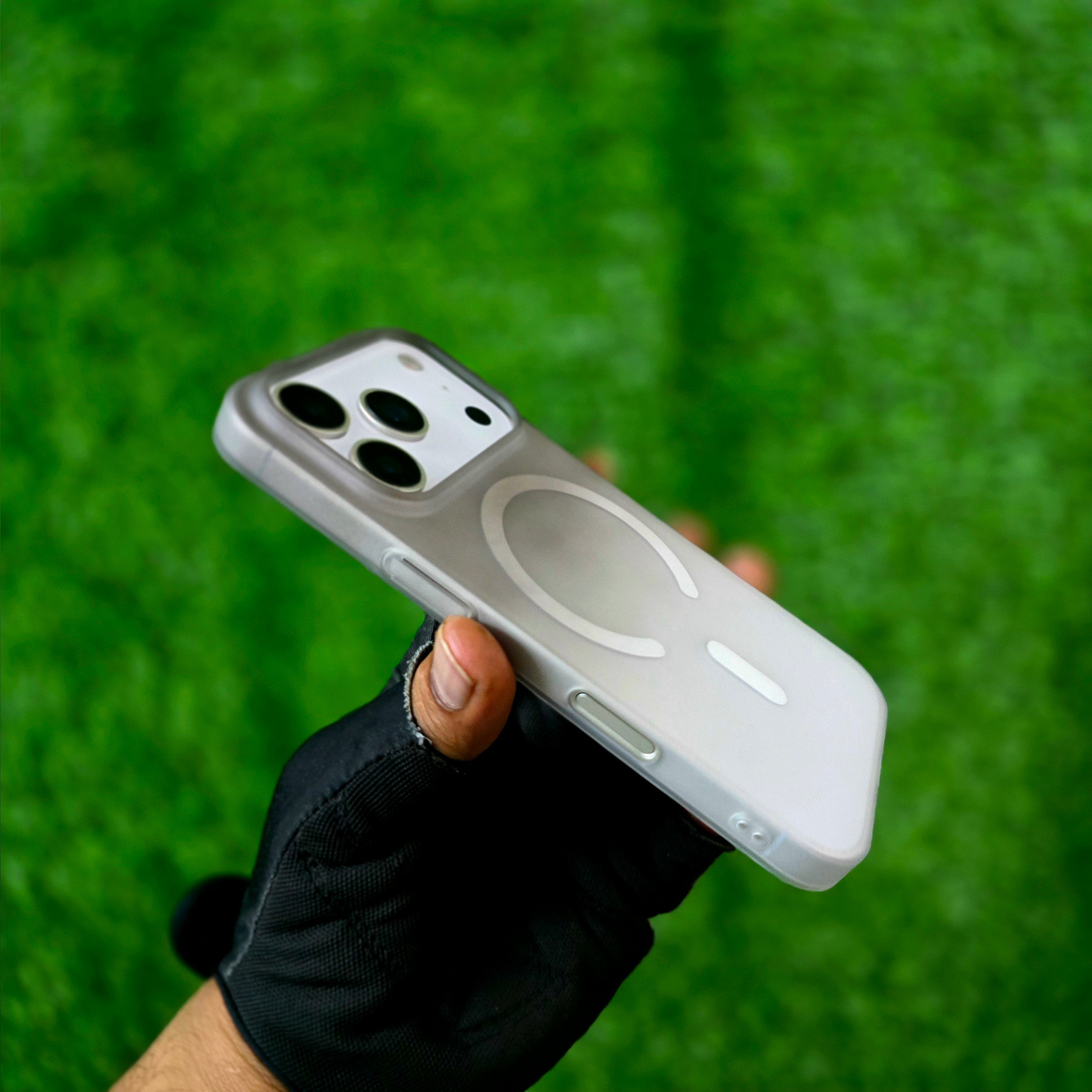 iPhone 17 Pro Dual Color Shade Matte Finish Smoke Cover with Magsafe - Black